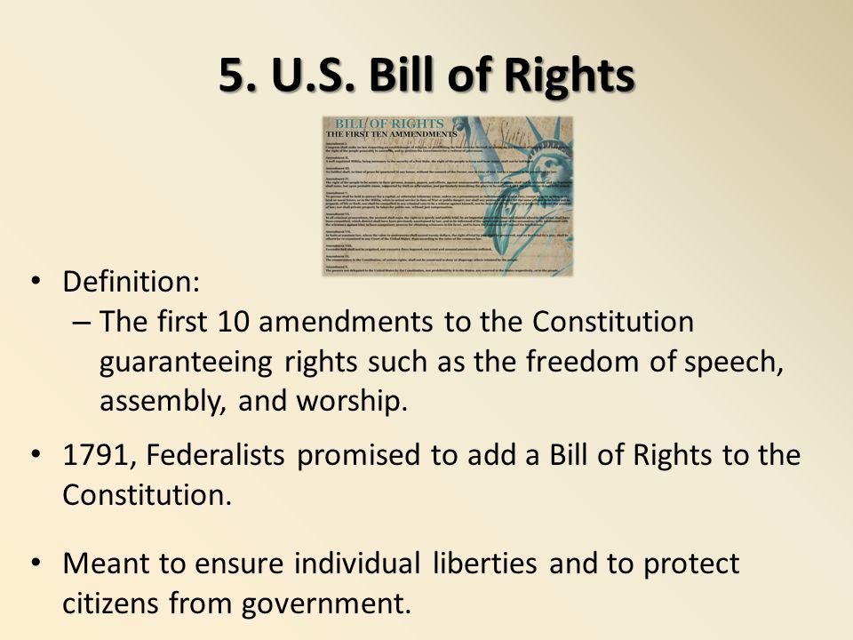 An essay on american government after the revolutionary war and the bill of rights